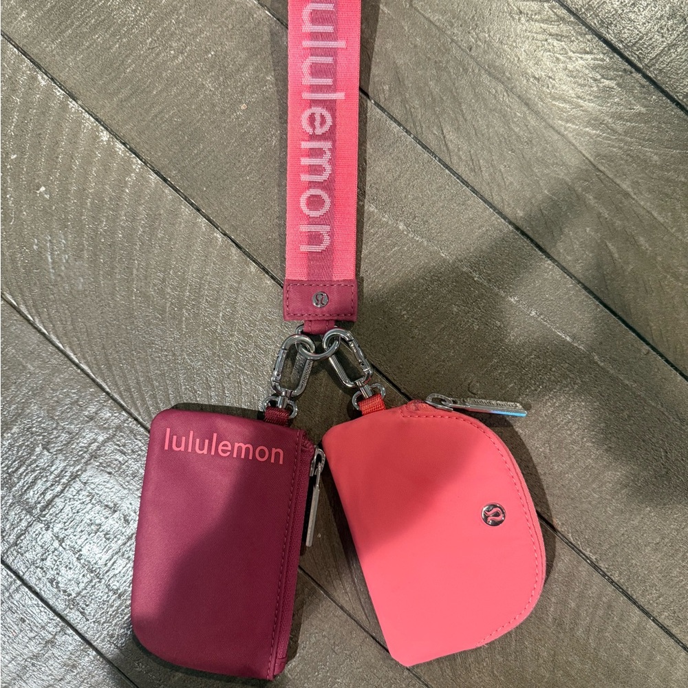 NWOT Lululemon Dual Pouch Wristlet Set